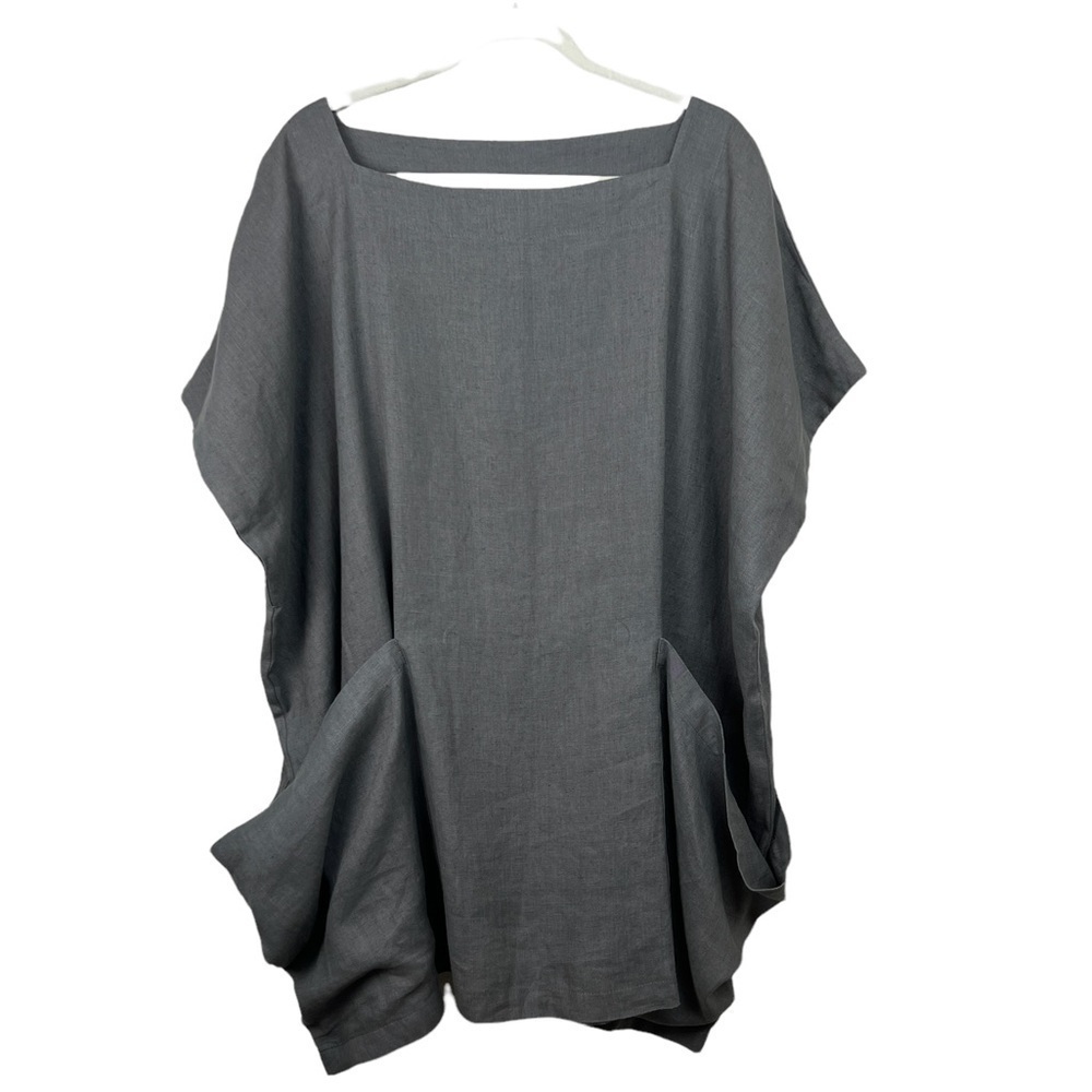 Linenfox Oversized Lagenlook Linen Tunic